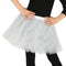 Childs White Glitter Tutu - Age 4-10- Waist 20"-28"