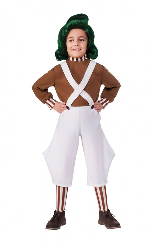 Kids Deluxe Oompa Loompa Roald Dahl Costume
