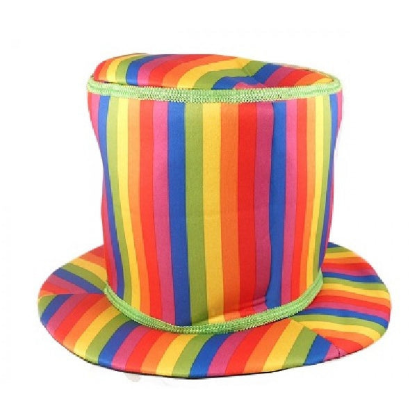 Adult Rainbow Tall Clown Hat