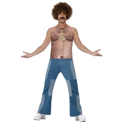 Realistic 70s Hairy Chest, Sleeveless Top