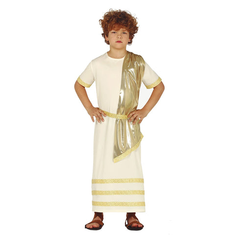 Roman Kid Costume Gold and White