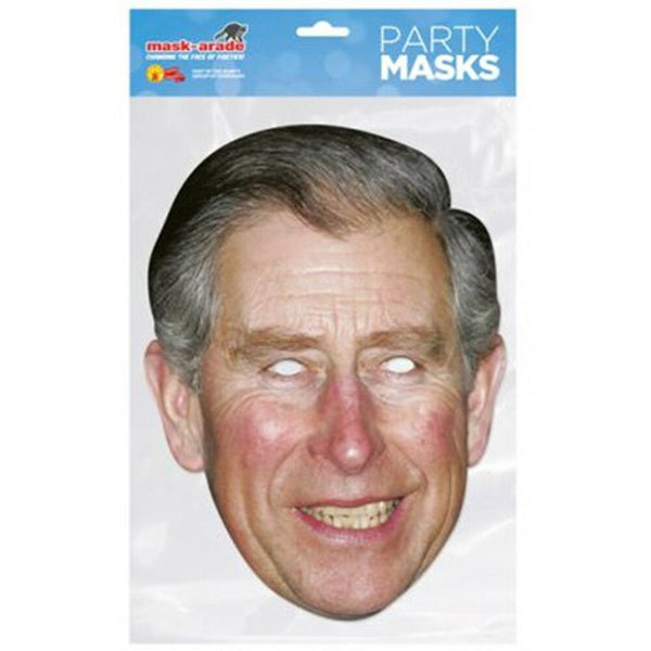 Prince Charles Full Face Cardboard Mask Queen's Jubilee