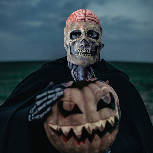 Biochemical Skeleton Full Head & Neck Latex Mask