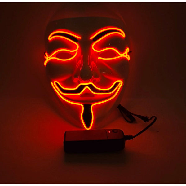 Red Vendetta LED Mask