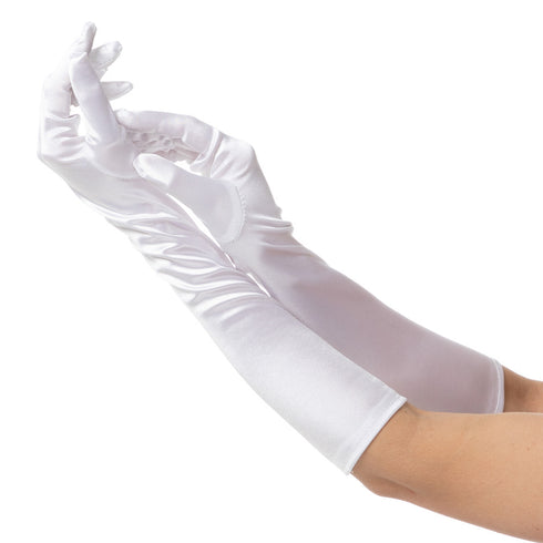 Long Gloves White