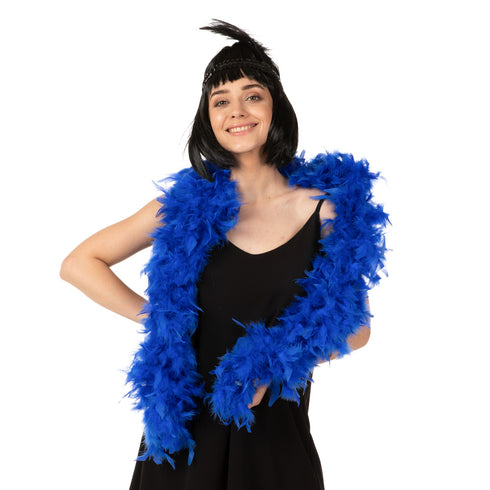 Feather Boa Blue