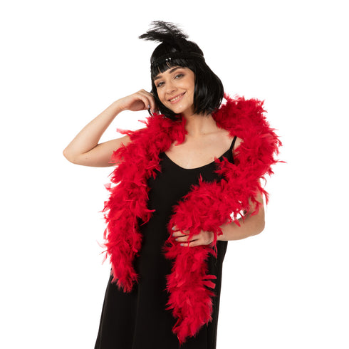 Feather Boa Red