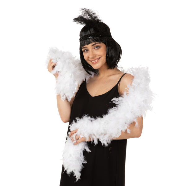 Luxury Feather Boa White