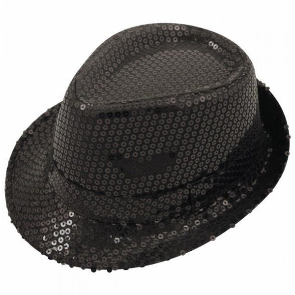 Sequin Gangster Black Hat