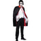 Deluxe Reversible Vamp Cape Black and Red