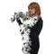 Luxury Feather Boa Black and White 85g
