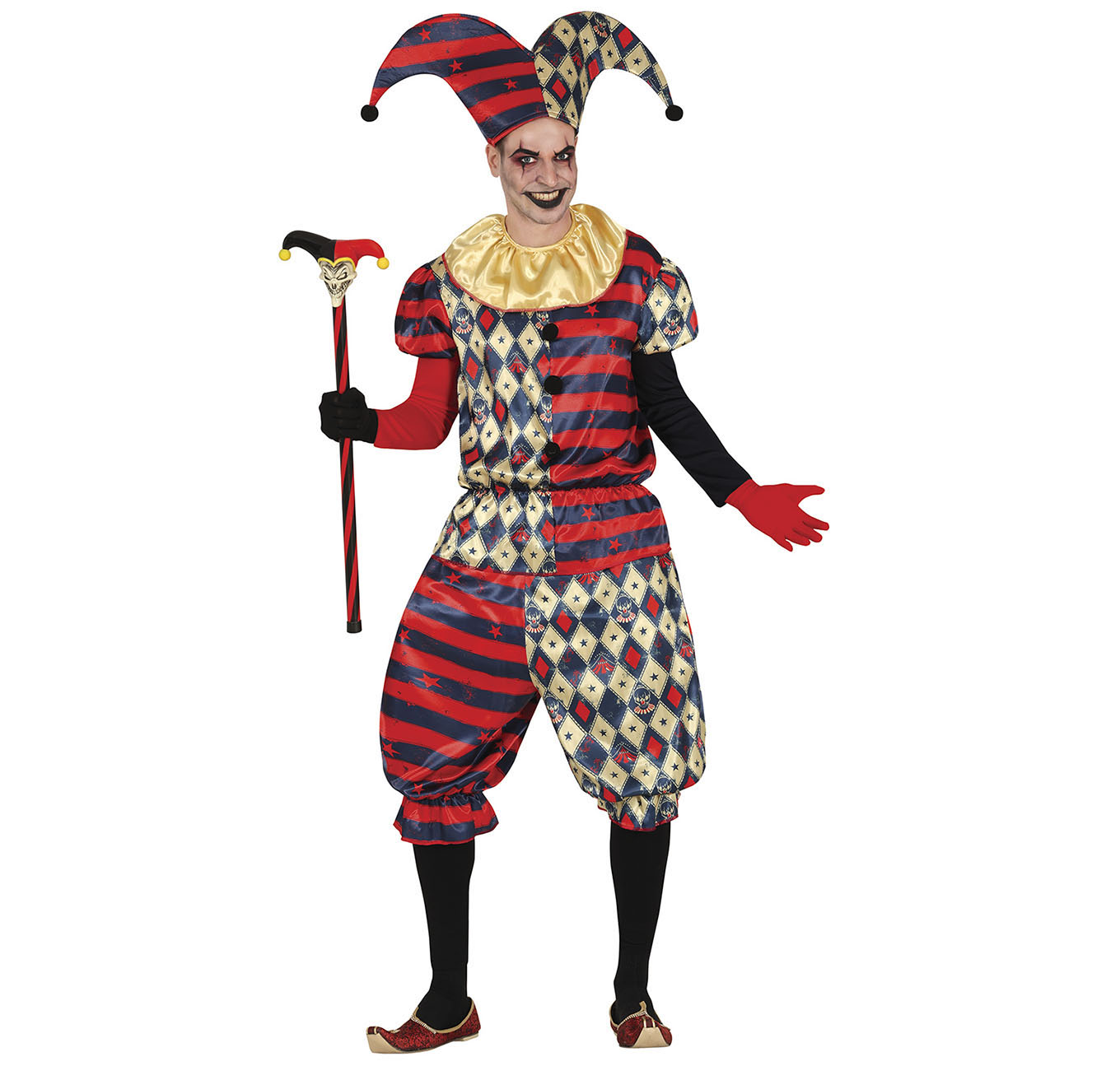 Coppia Carnevale Halloween Evil Circus Clown Costume Crazy Stephen King's  Poker Harlequin Cosplay Fancy Party Dress