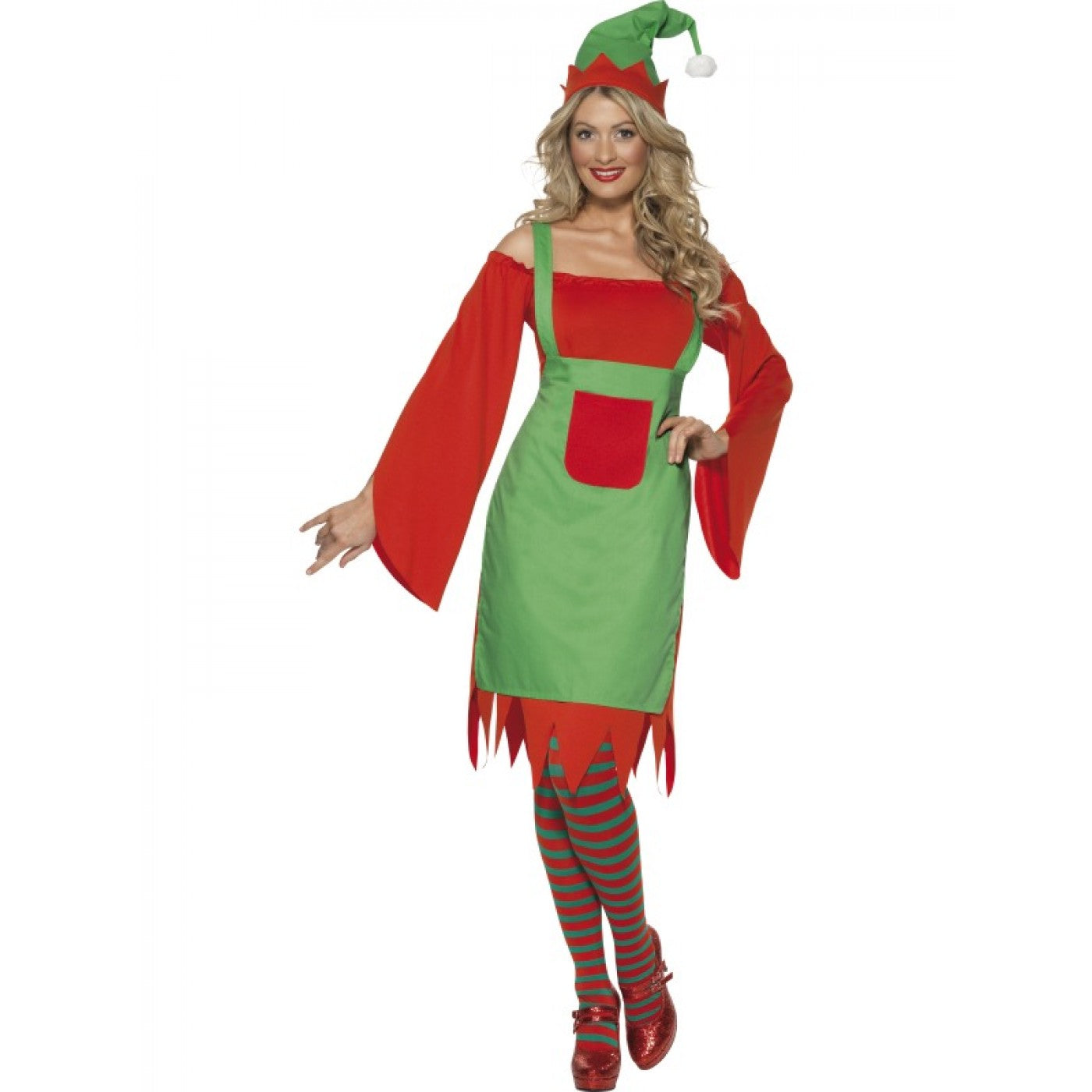 Cute Elf Costume Red and Green Costume N Party